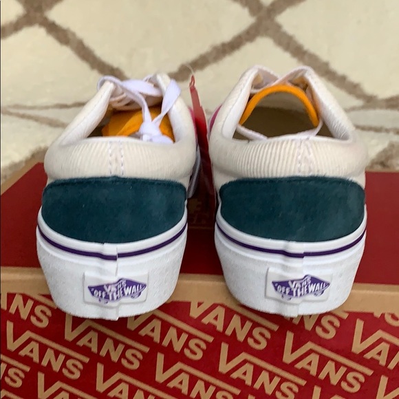 VANS ERA PLATFORM MINI CORD MULTI/TRUE WHITE men’s - Picture 8 of 16